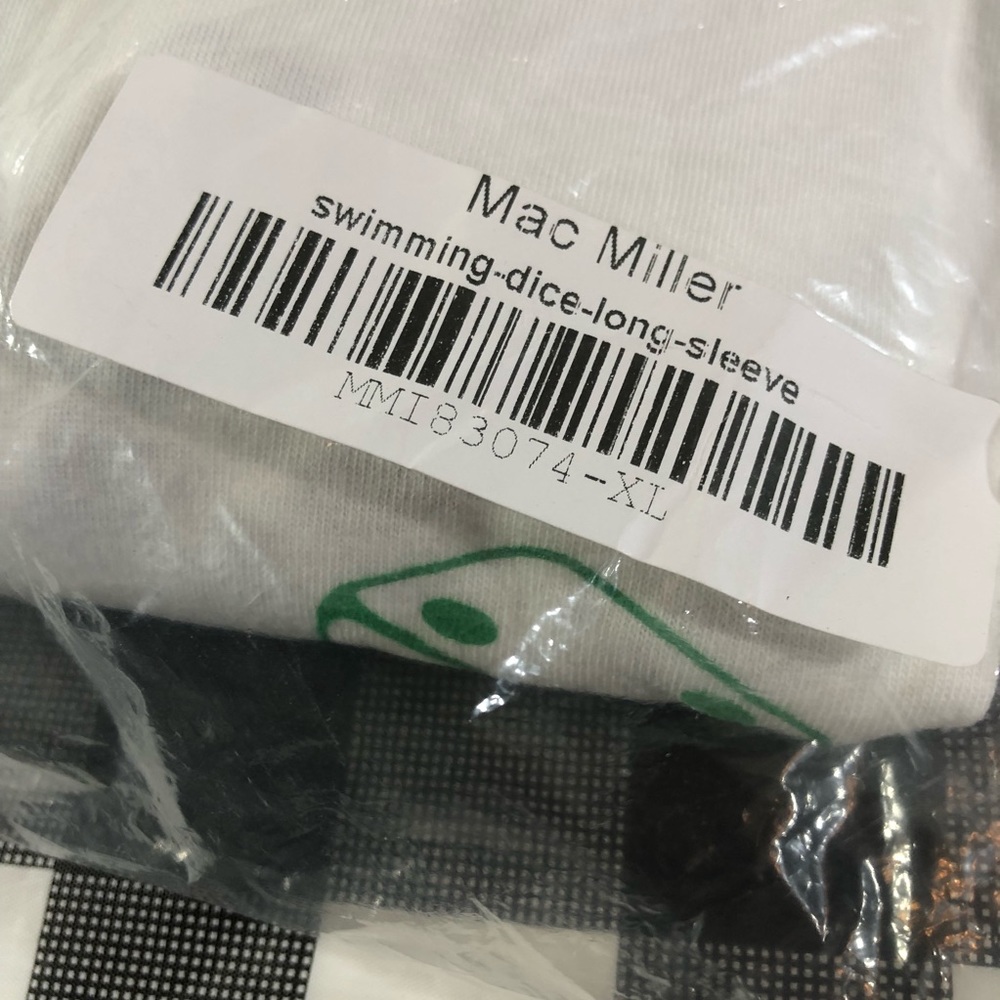 Mac miller Swimming Dice Tee White L/S t shirt - Picture 4 of 5